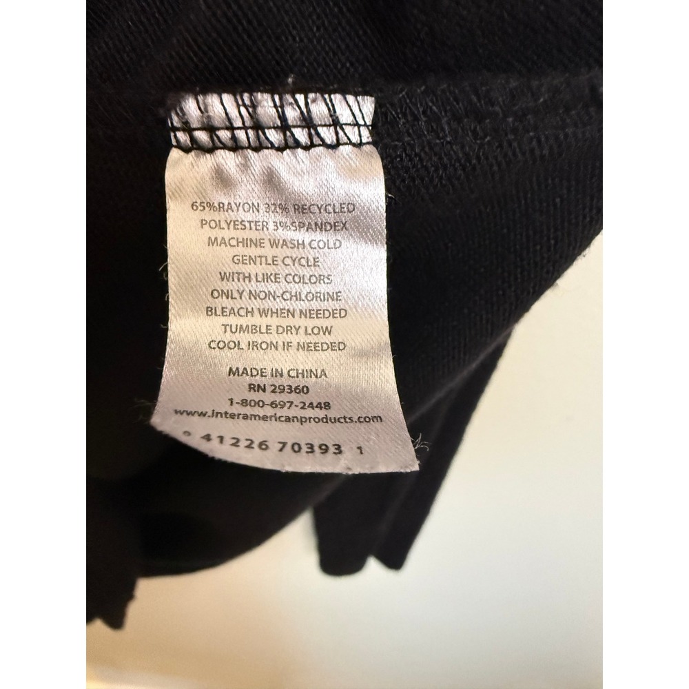 Dip Cowl Neck Top Womens Medium Black Excellent Eco-Friendly Long Sleeve Knit - Picture 3 of 6